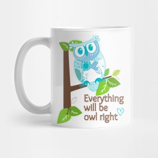 Blue owl Mug